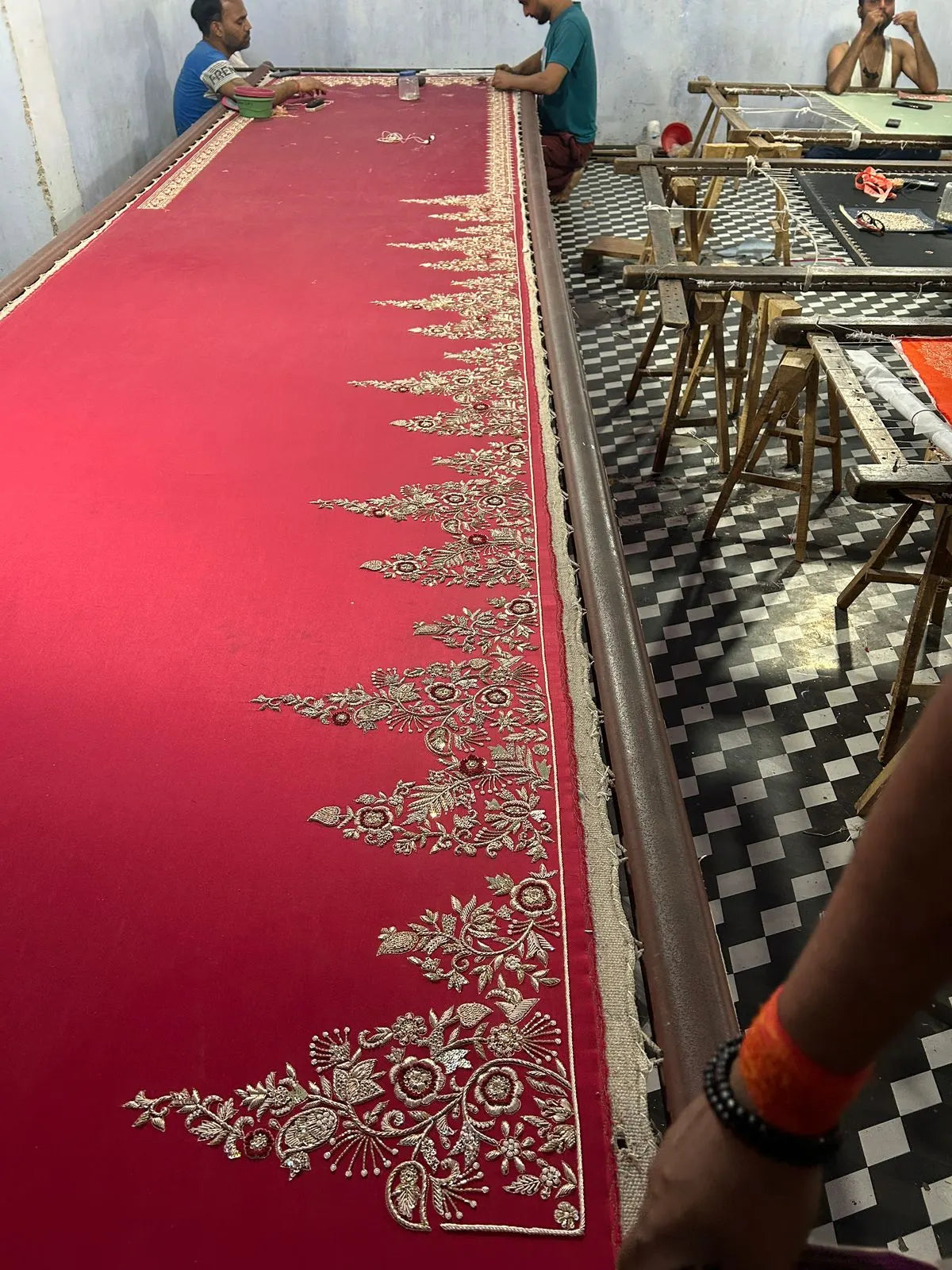 The floral hem