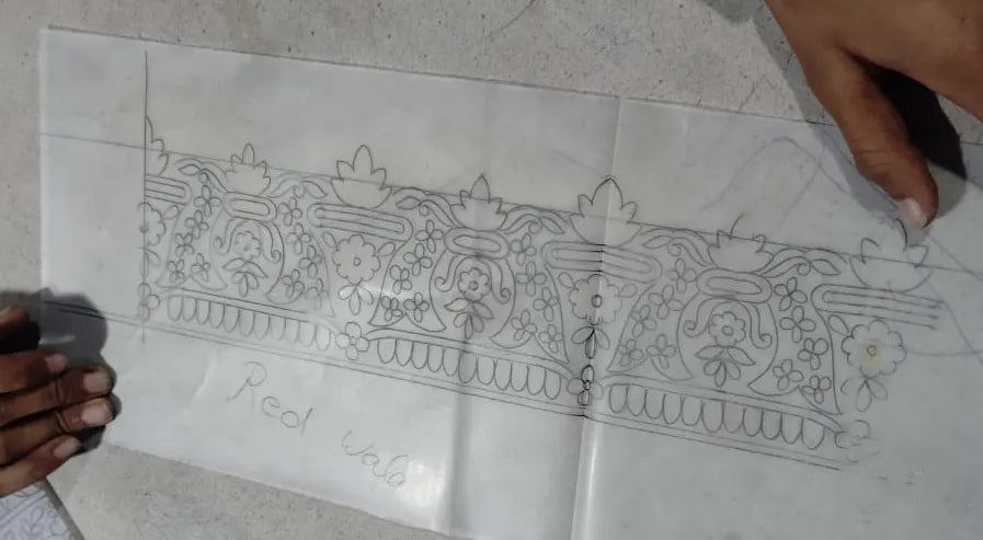 The saree border