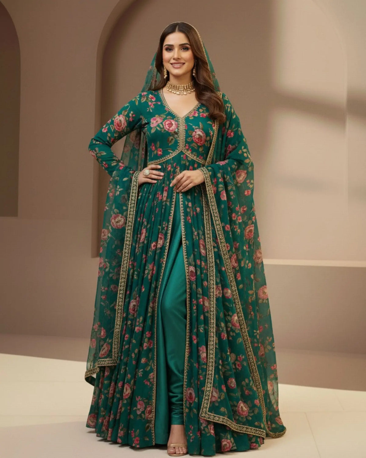 Front Slit Anarkali