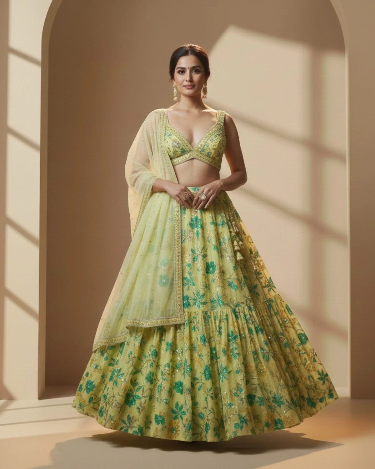 Haldi  Lehenga