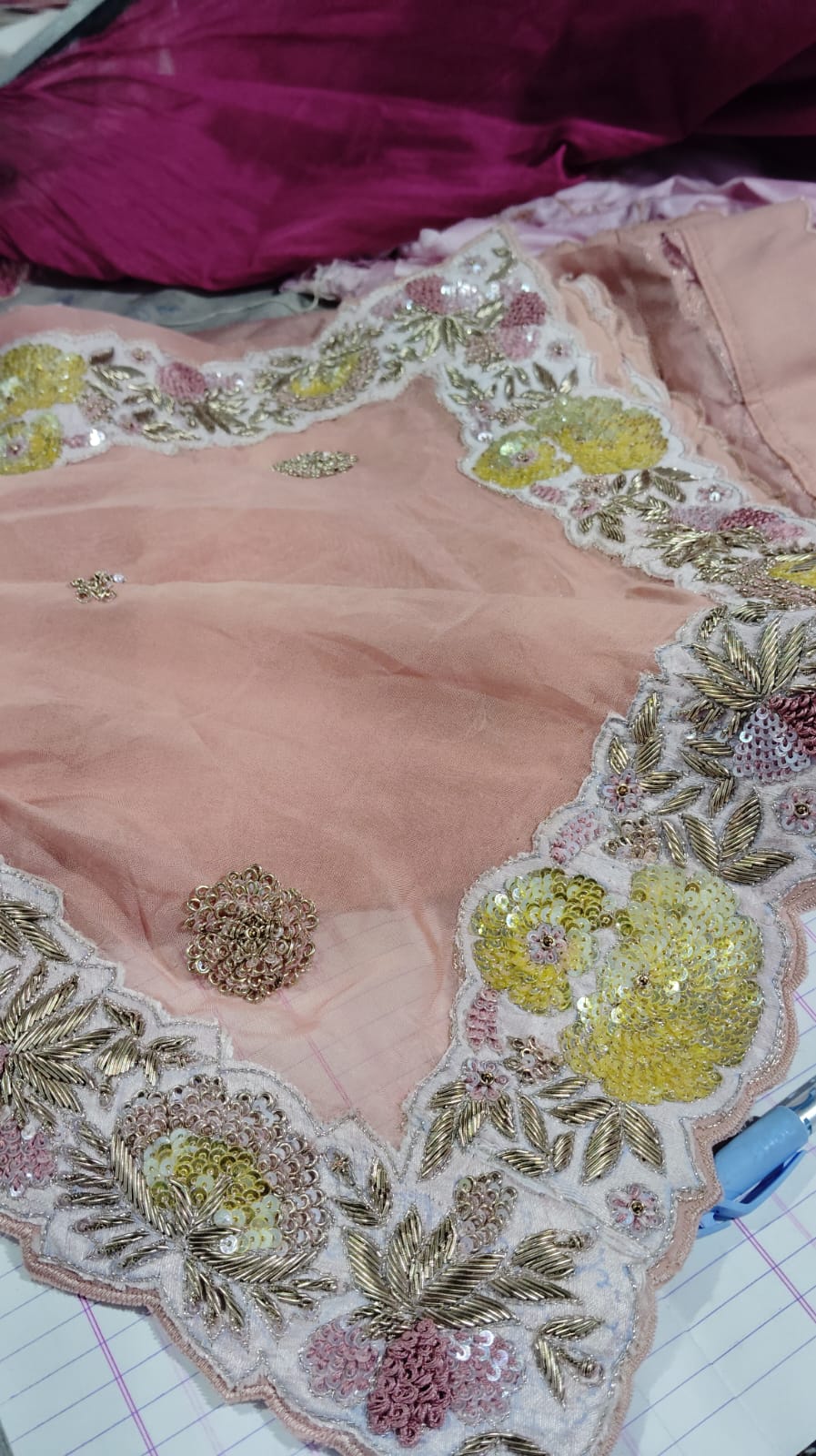 The dupatta border