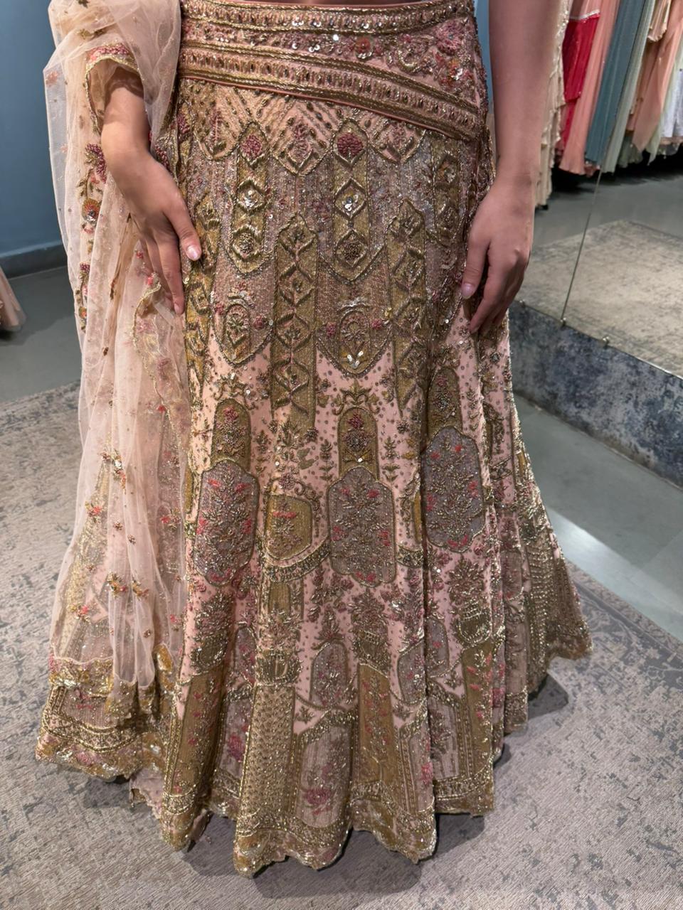 The lehenga she wanted us to follow