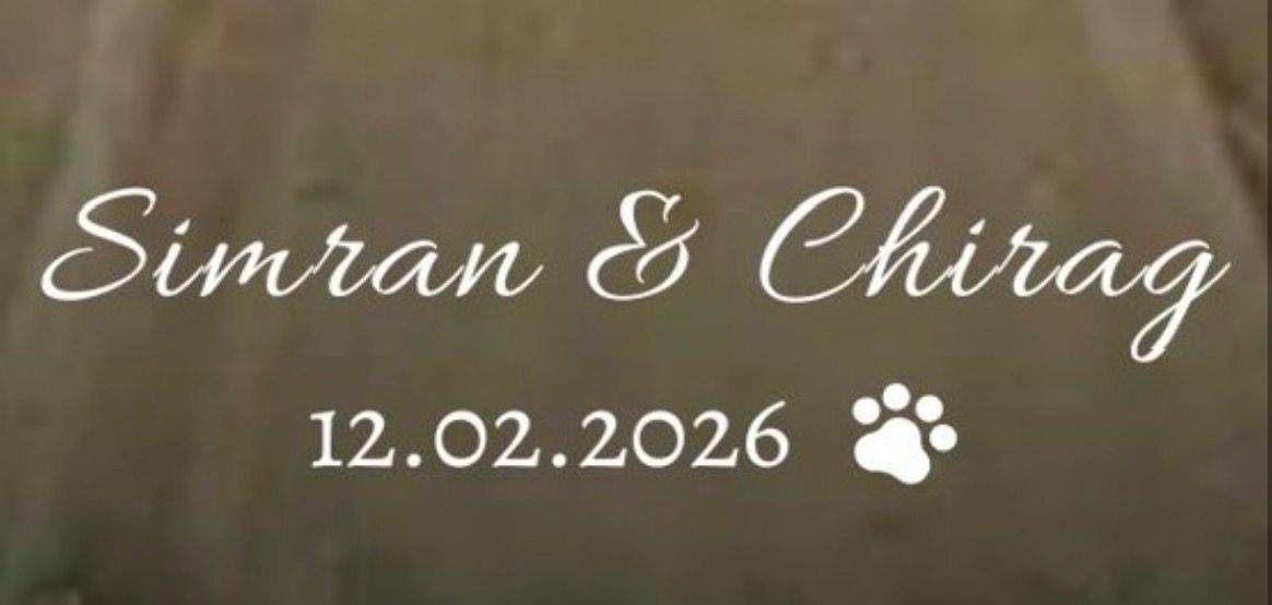 Their names, the date and Oreo's paw